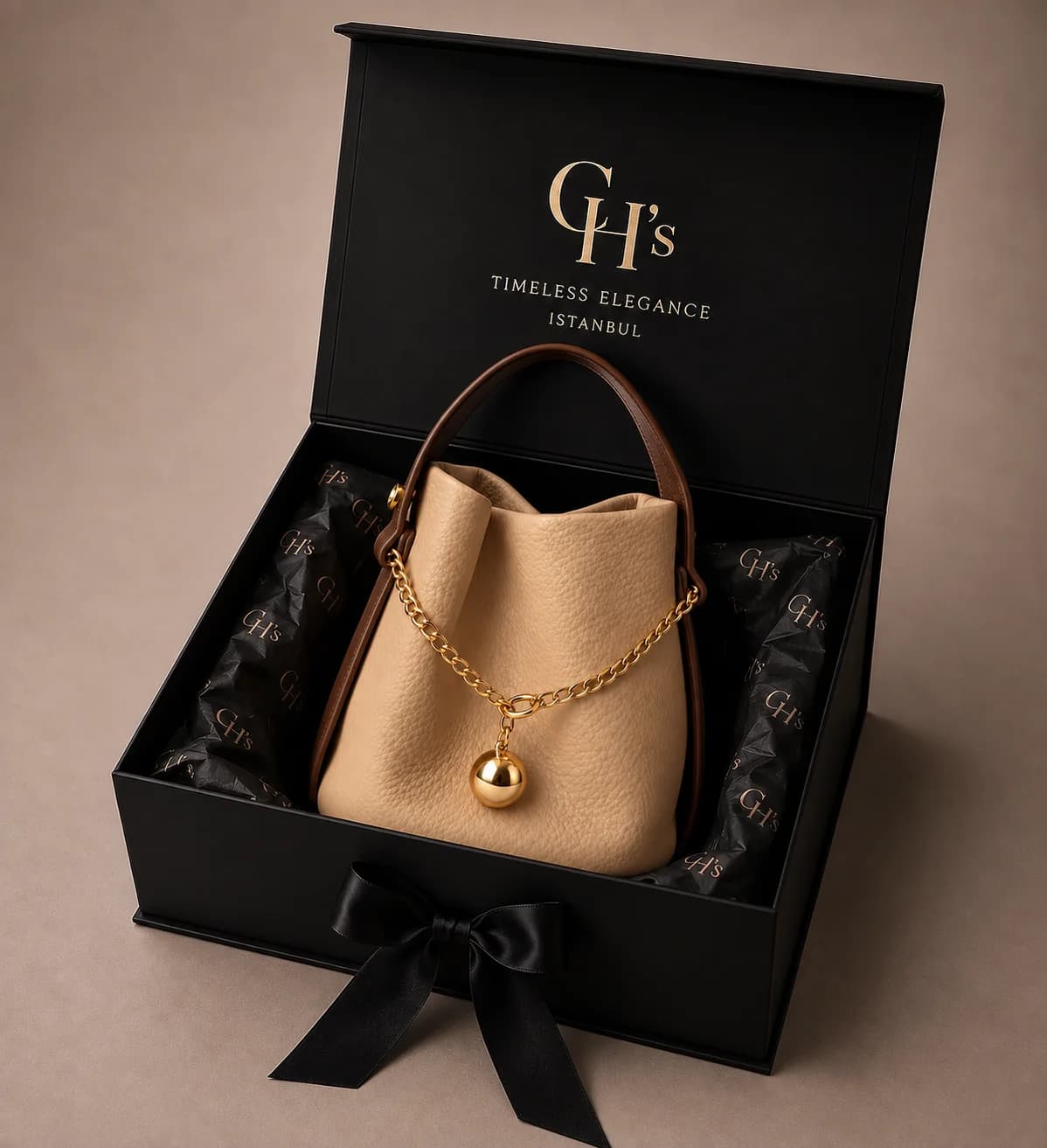 Élan Bucket Bag - Bej/Taba