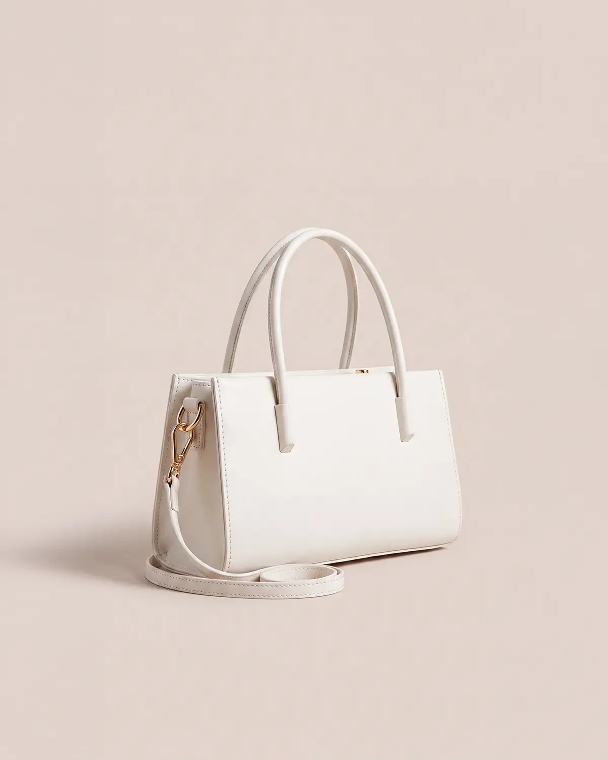 Mini Top Handle Bag - Beyaz